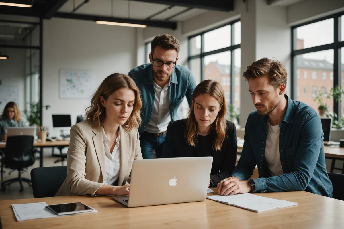 Team collaborating on agent deployment workflow